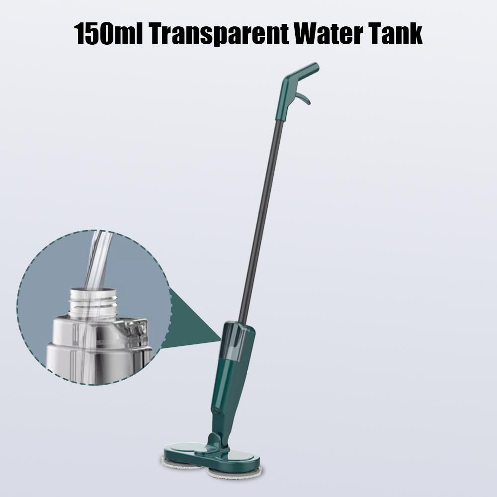 Cordless Electric Mop Dual-Motor Low Noise Electric Spin Mop with Transparent Water Tank for Tile Hardwood Marble USB Charging Handheld Electric Mops for Floor Cleaning