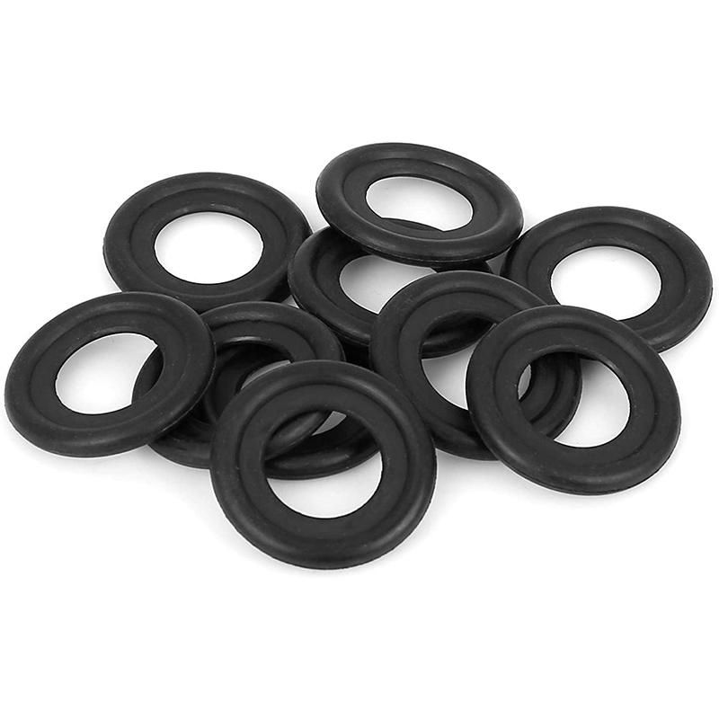 10Pcs Black Rubber Oil Drain Plug Gaskets Washer