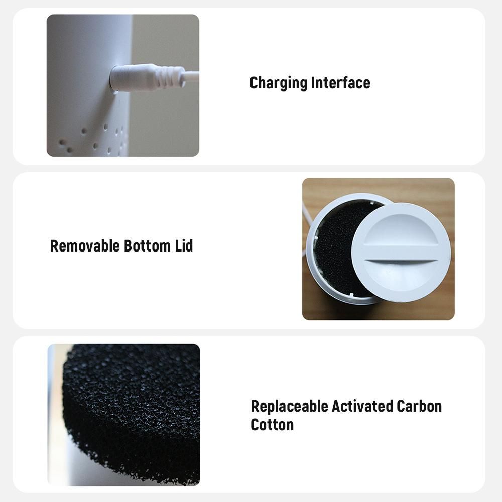 UV Ultraviolet Air Purifier Health UV Cleaner Device 5-layer Filtration Desktop USB Air Cleaner for Home Office Car Wardrobe