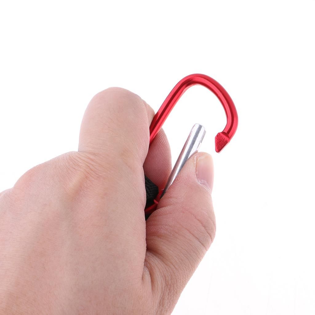Outdoor Carabiner Water Bottle Buckle, Belt Hook Holder Clip, Red