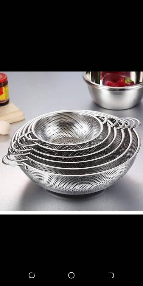 6 IN 1 STEEL COLANDER