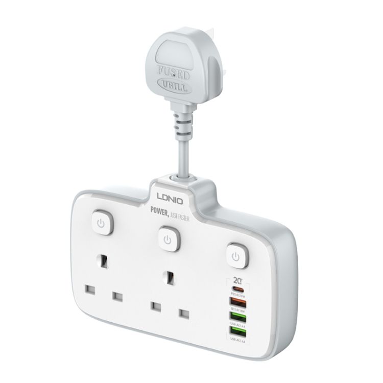 LDNIO Plug Board Converter UK Plug Hole