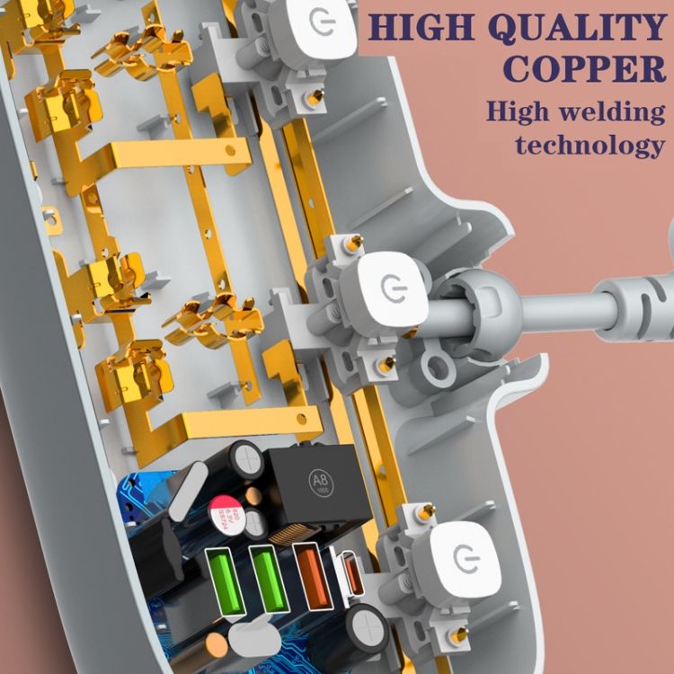 LDNIO Plug Board Converter UK Plug Hole
