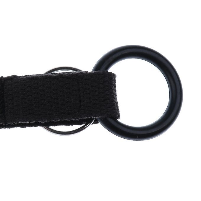 Carabiner + Hook & Loop + Rubber Ring Water Bottle Holder Camping Red