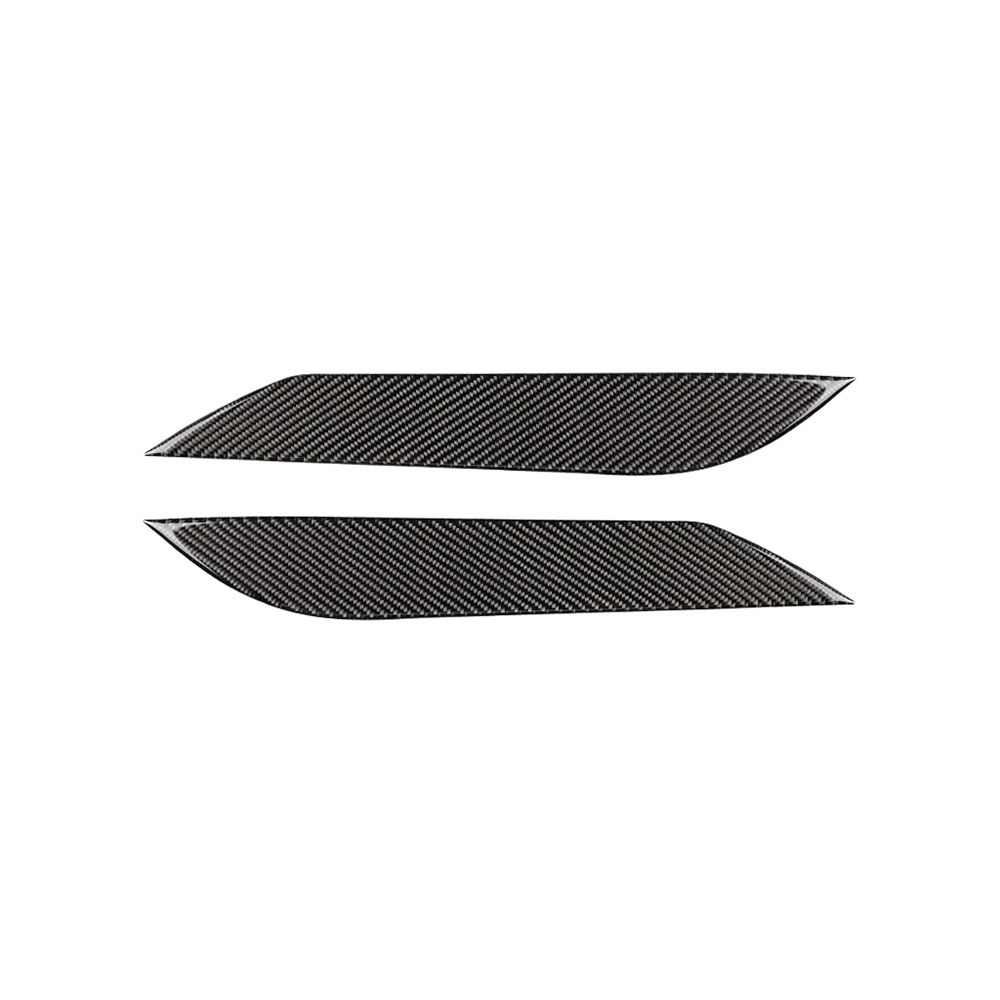 2pcs Carbon Fiber Front Eyelid Eyebrow Headlight Cover