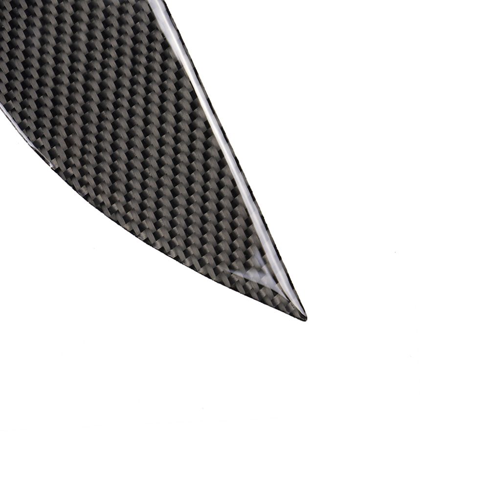 2pcs Carbon Fiber Front Eyelid Eyebrow Headlight Cover