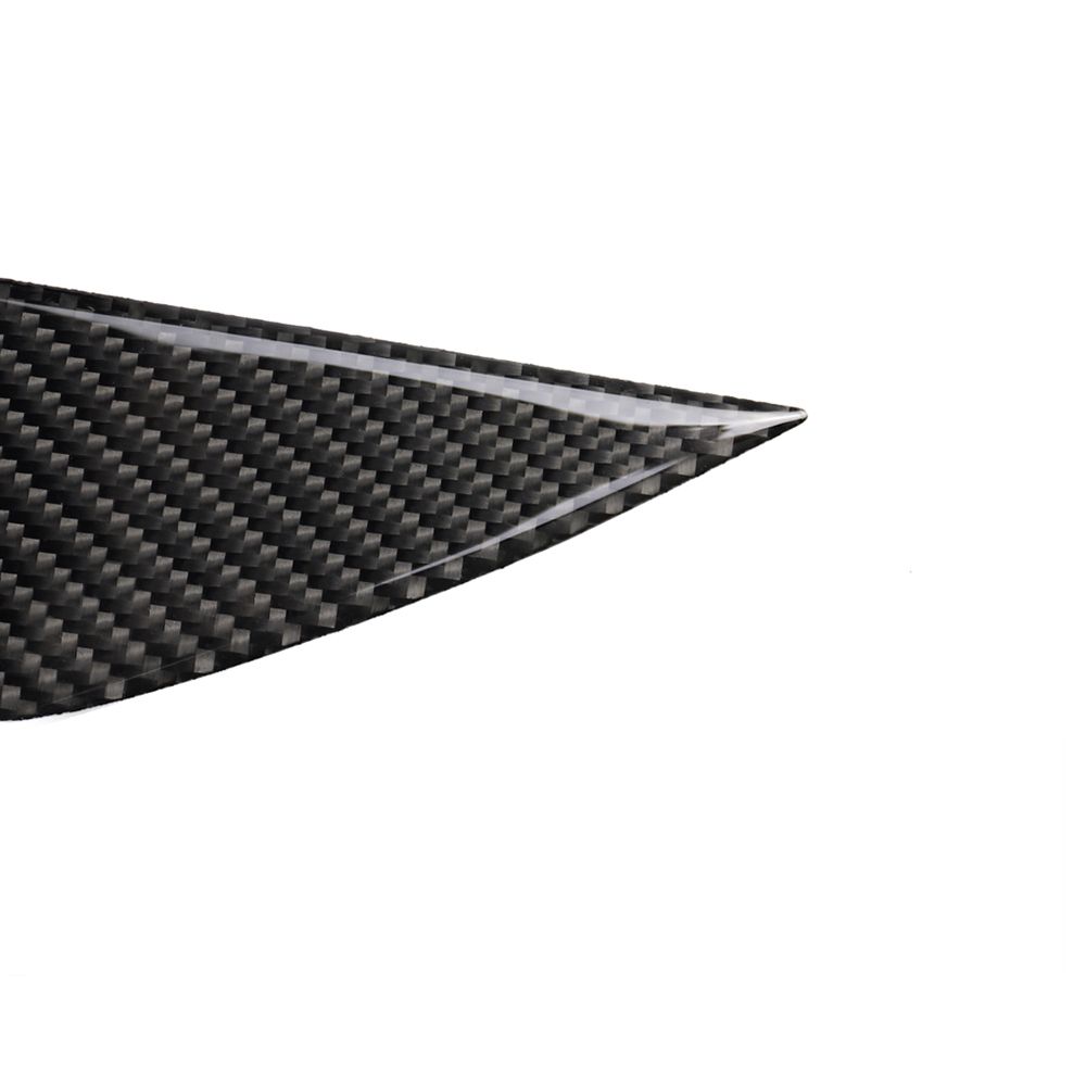 2pcs Carbon Fiber Front Eyelid Eyebrow Headlight Cover