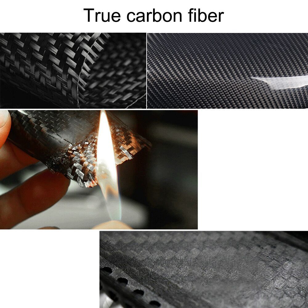 2pcs Carbon Fiber Front Eyelid Eyebrow Headlight Cover