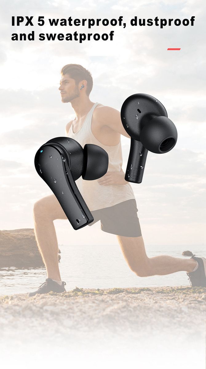QT82 Ture Wireless Earbuds Touch Control Bluetooth Earphones