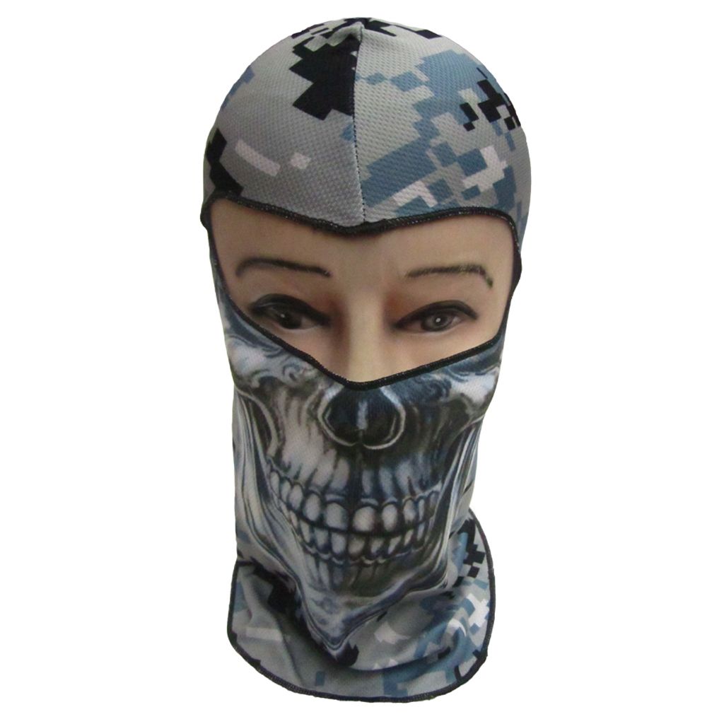 Outdoor Skeleton Skull Cycling Balaclavas Neck Hood Full  Hat