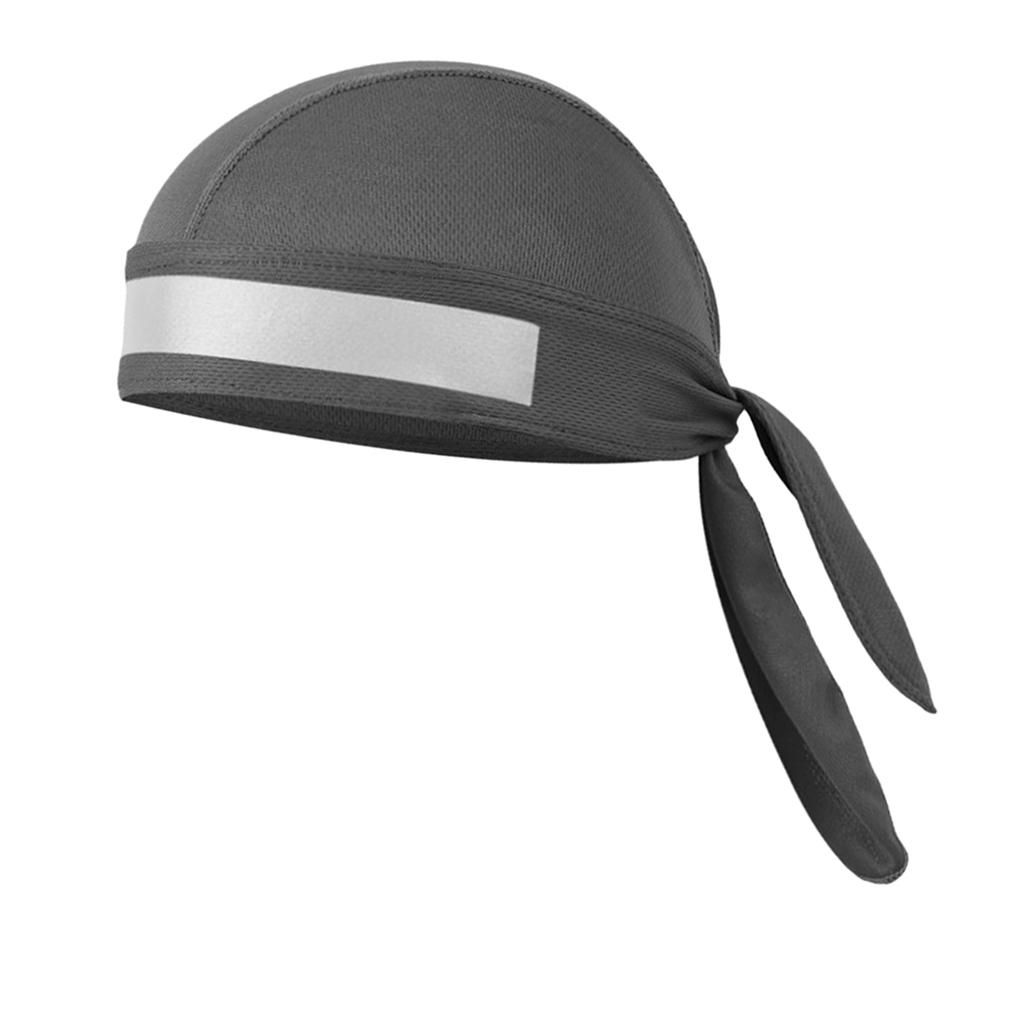 Sweat Wicking Beanie Hat Skull   Quick-Drying Pirate Hats For Men Gray