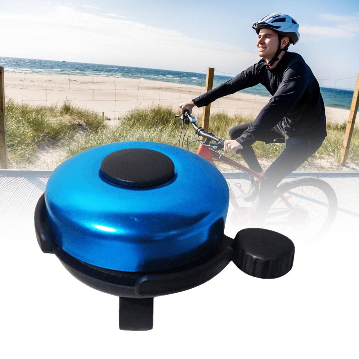 Bike Horn Crisp Loud Melodious Sound Bike Bell Blue