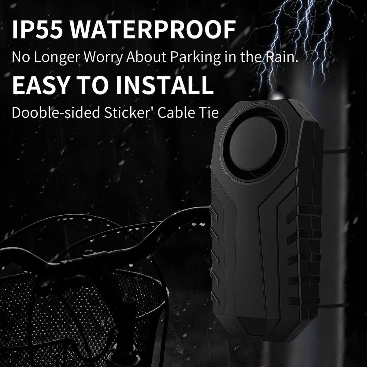 Waterproof Motorcycle Bike Anti-Theft Alarm Wireless
