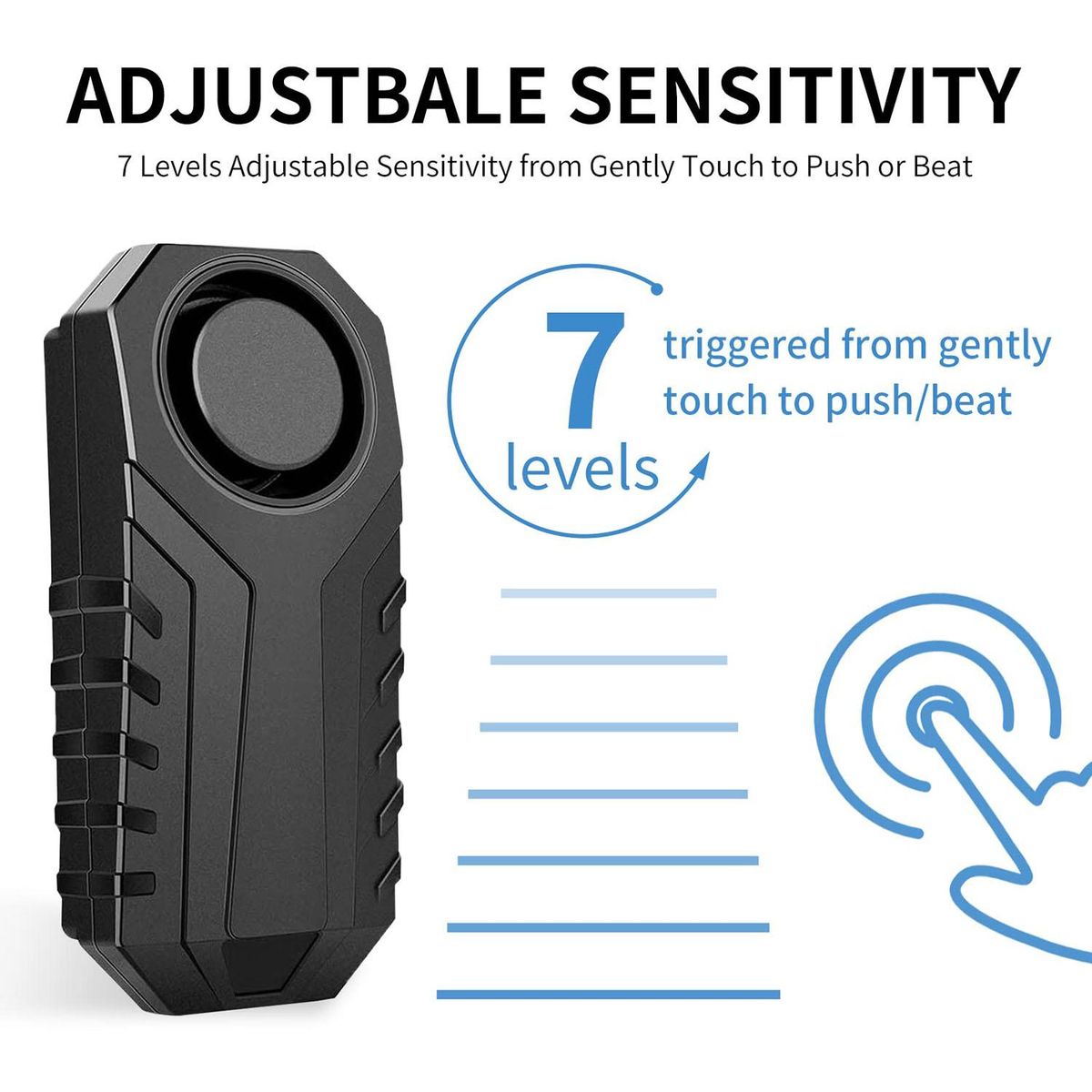 Waterproof Motorcycle Bike Anti-Theft Alarm Wireless