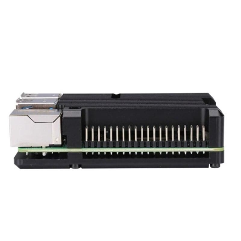 for Raspberry Pi 4 Model B Aluminum Case, Passive Cooling Aluminum Alloy Protective Shell Metal Enclosure for Raspberry Pi 4 Mod