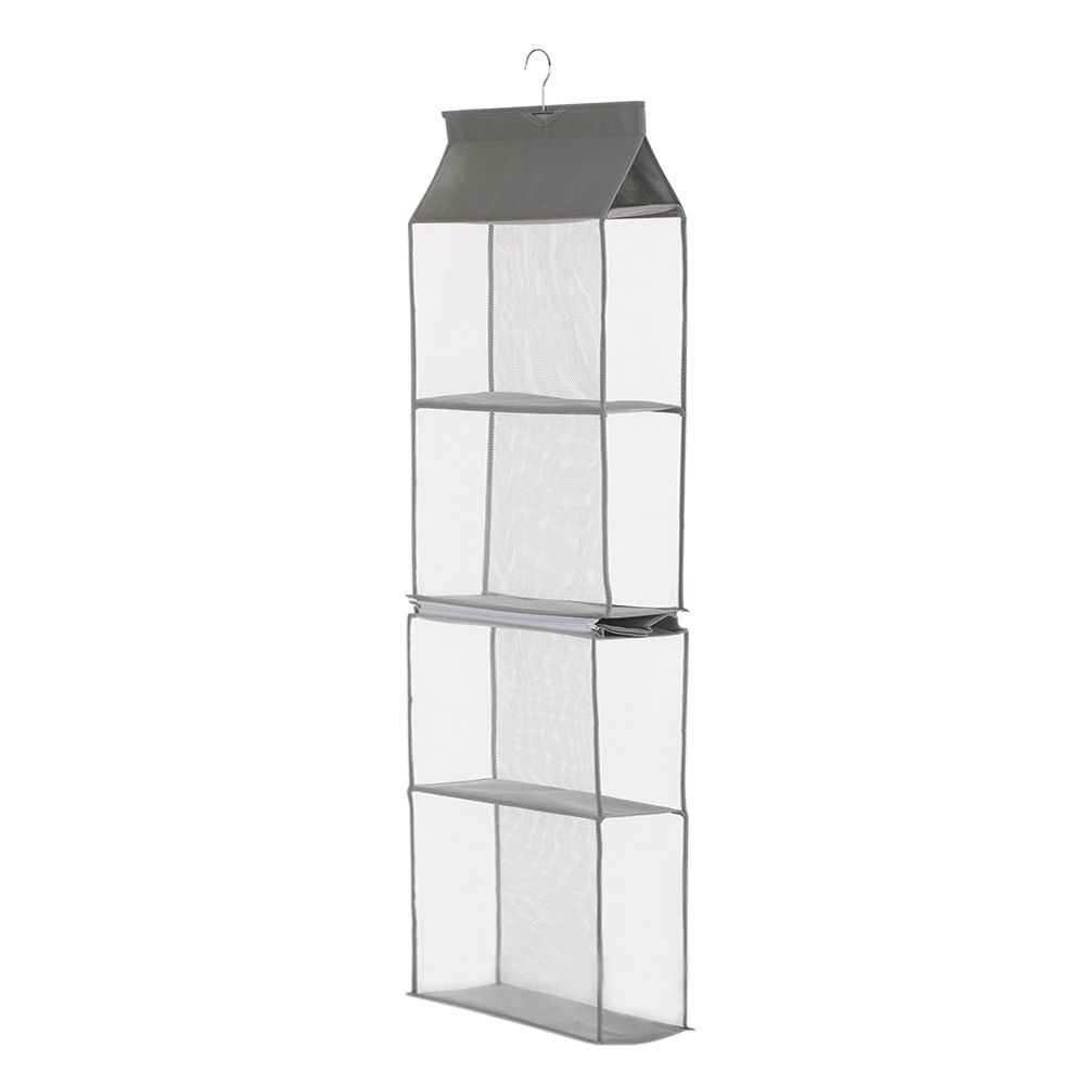 4-Tiers Non-woven Detachable Closet Bags Organizer Handbags