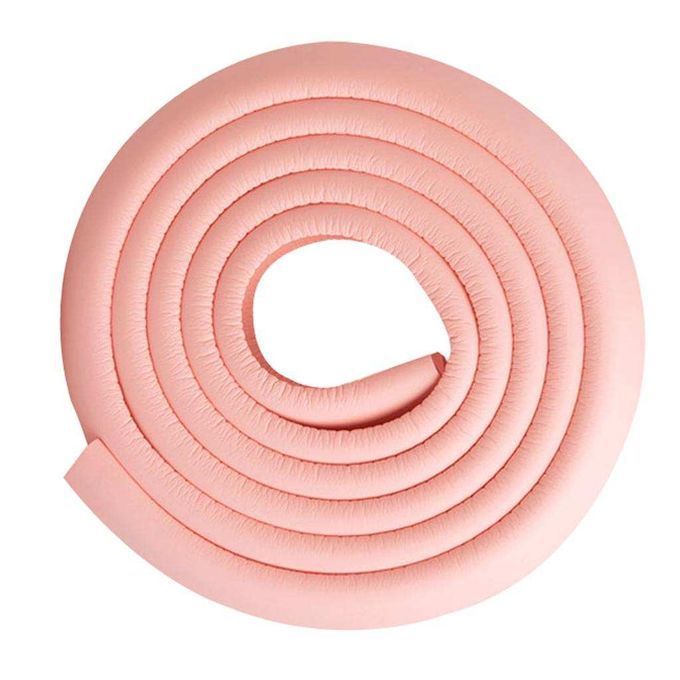 Kids Baby Safety Desk Edge Cover NBR 2m Bumper With 4m Double Pink