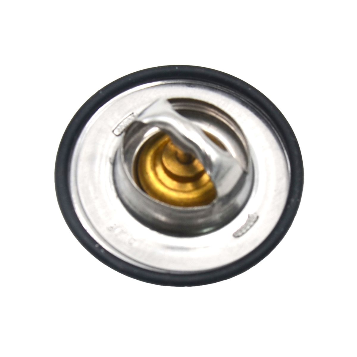 Thermostat With Sealing Ring Reliable Iron Car Engine Coolant Thermostat 050121113C For Volkswagen Golf 1998-2013 4 Cylinder-Silver + Yellow