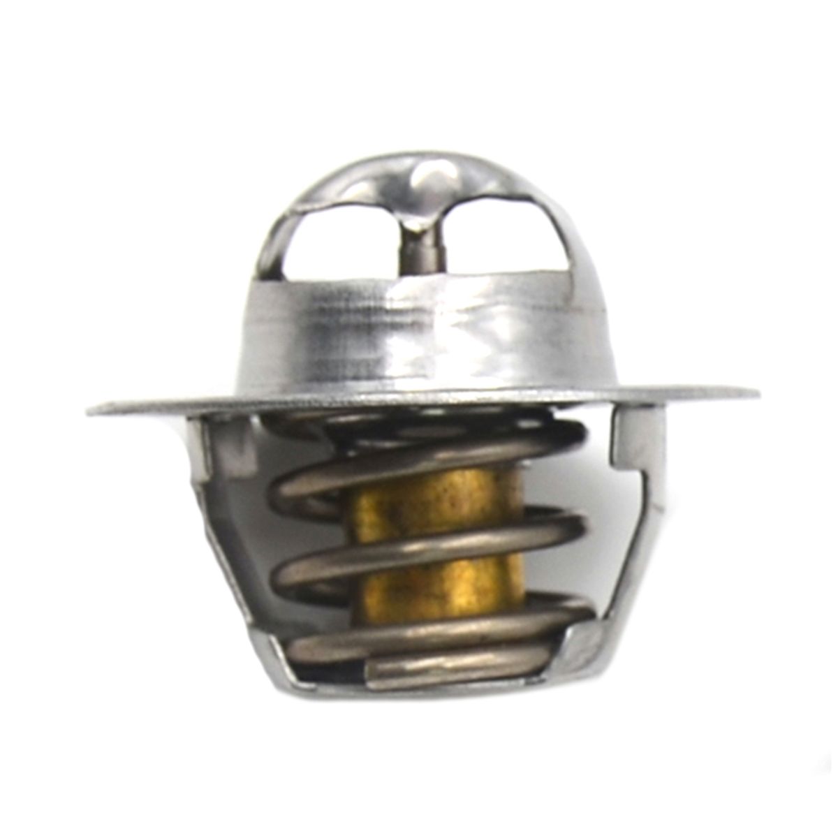 Thermostat With Sealing Ring Reliable Iron Car Engine Coolant Thermostat 050121113C For Volkswagen Golf 1998-2013 4 Cylinder-Silver + Yellow