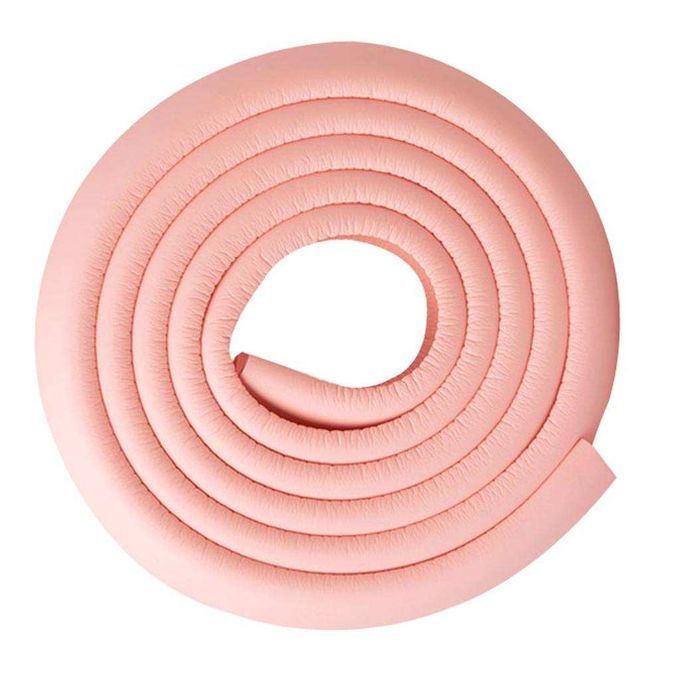 Home Baby Safety Table Furniture Edge Cover NBR 2m Bumper With 4m Pink