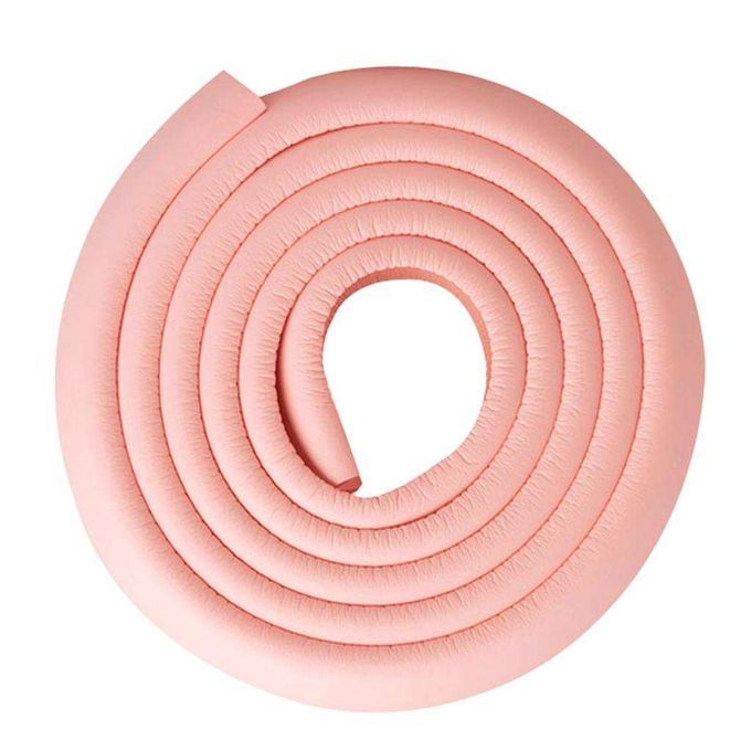 Home Baby Safety Table Furniture Edge Cover NBR 2m Bumper With 4m Pink
