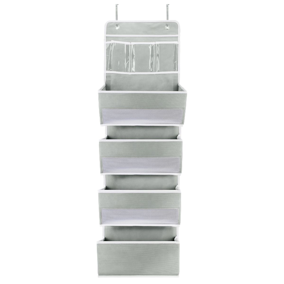 Door Pocket Organizer Wall Mounted Five Layers Storage Bag