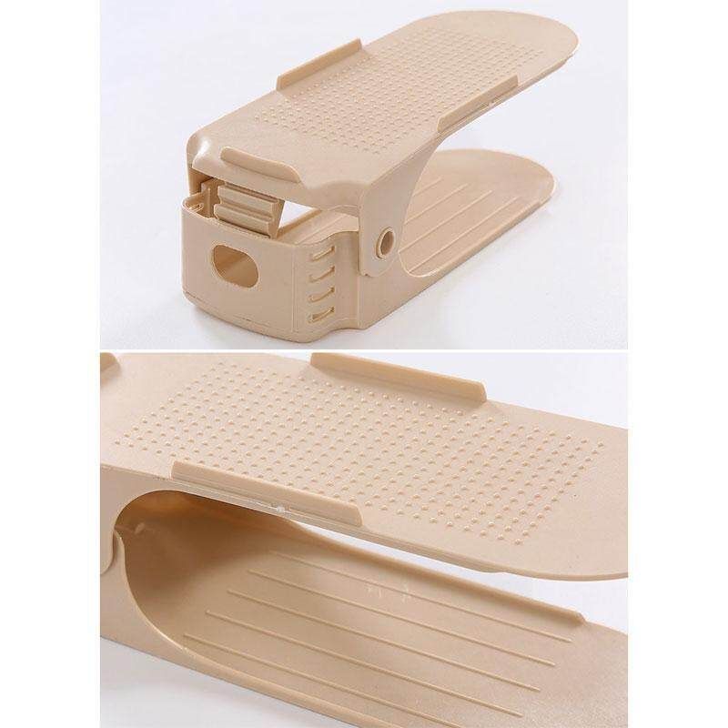 Shoe Storage Household Items One-piece Adjustable Beige
