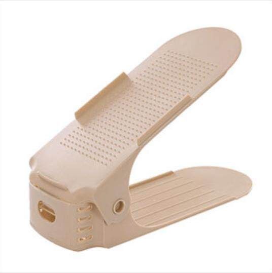 Shoe Storage Household Items One-piece Adjustable Beige