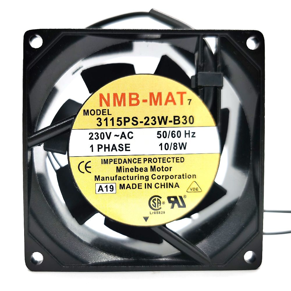 Nmb 8038 230v Dual Ball 3115ps 23w B30 8cm Chassis Fan