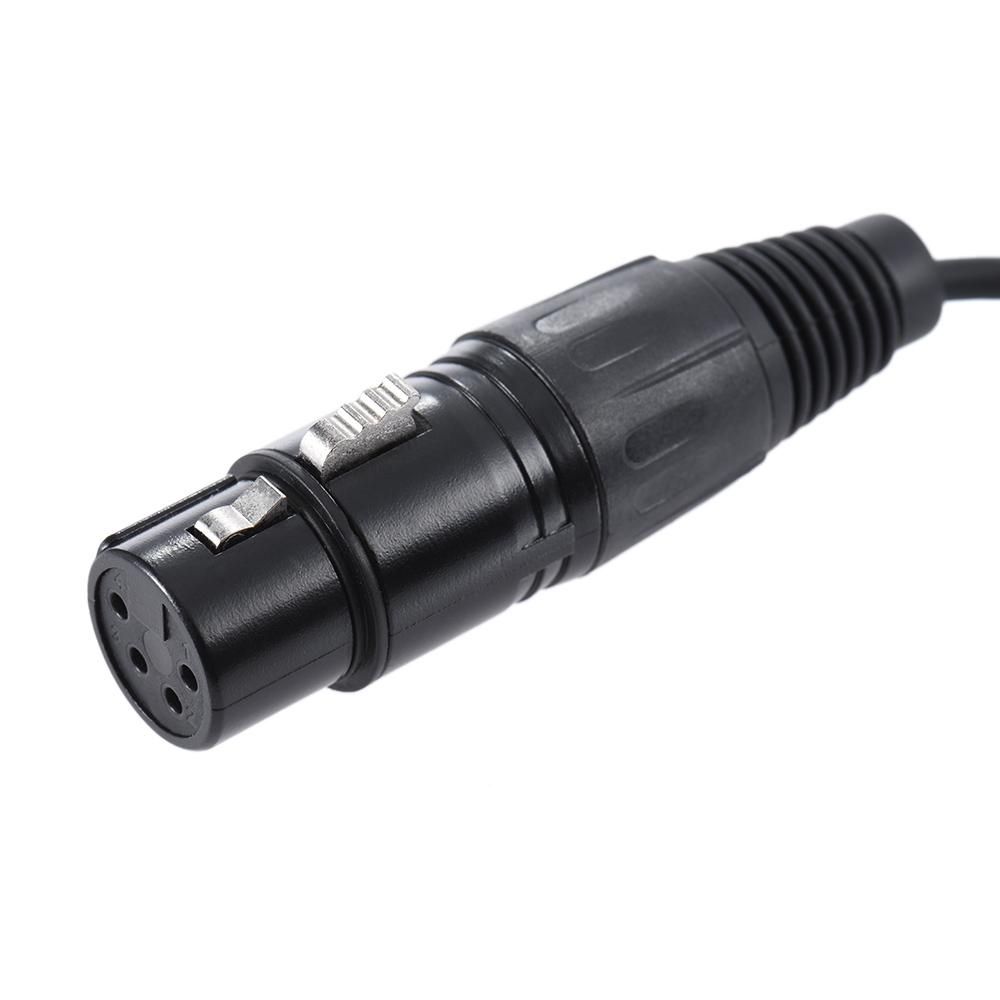 Andoer D-Tap Male to XLR 4-Pin Female Adapter Power Supply Cable Cord for V-mount Battery Plate Camcorder Monitor