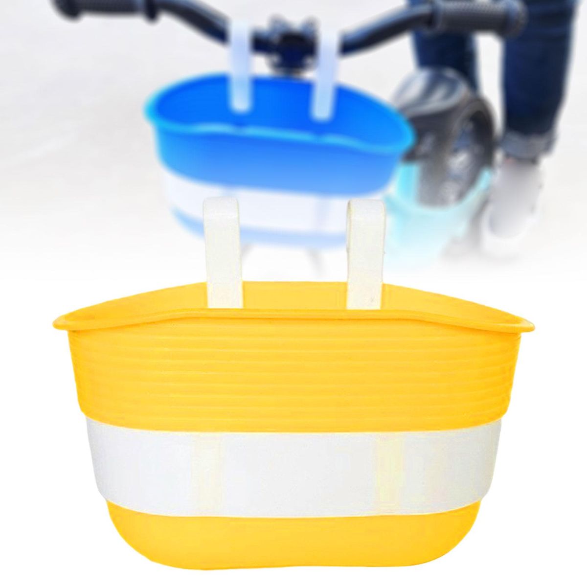 Kids  Basket Children Bike Storage Basket For Picnic Yellow