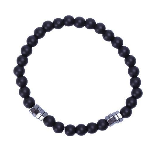 Fashion Geometry Bead Men'S Bracelet Simple Classic Stone