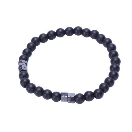 Fashion Geometry Bead Men'S Bracelet Simple Classic Stone