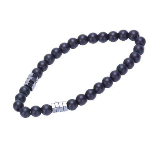 Fashion Geometry Bead Men'S Bracelet Simple Classic Stone