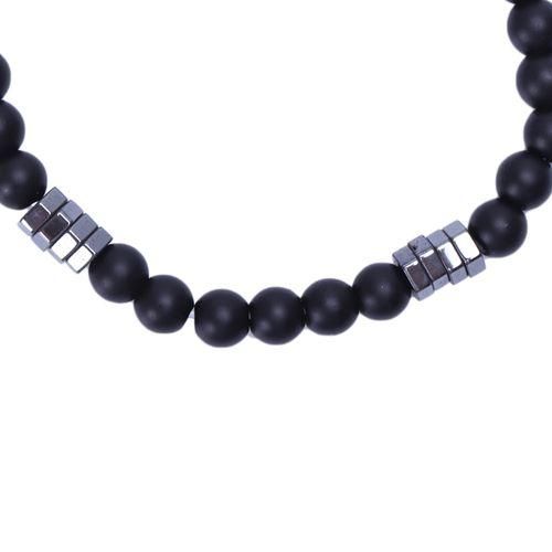 Fashion Geometry Bead Men'S Bracelet Simple Classic Stone