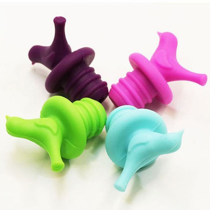 Birds Sili One Wine Bottle Sto Er Environmental Health Non-toxi  Wine Sto Er-random-4pcs