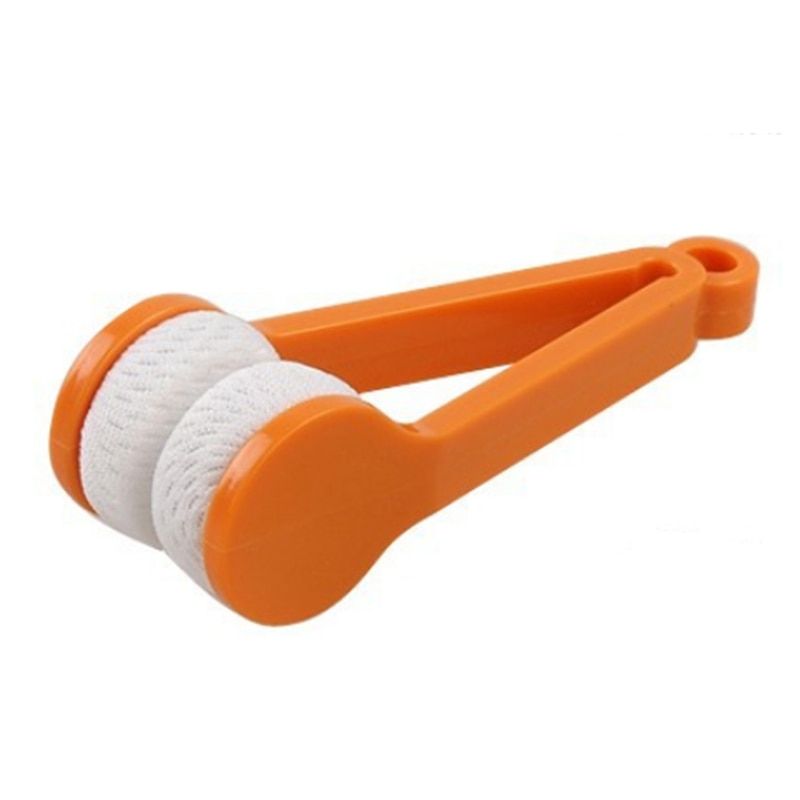 Mini Soft Eye Glasses Lens Cleaning Brush Cleaner Wipe Microfiber Spectacles EyeglEyewear Cleaner Screen Rub Dropshipping-YELLOW