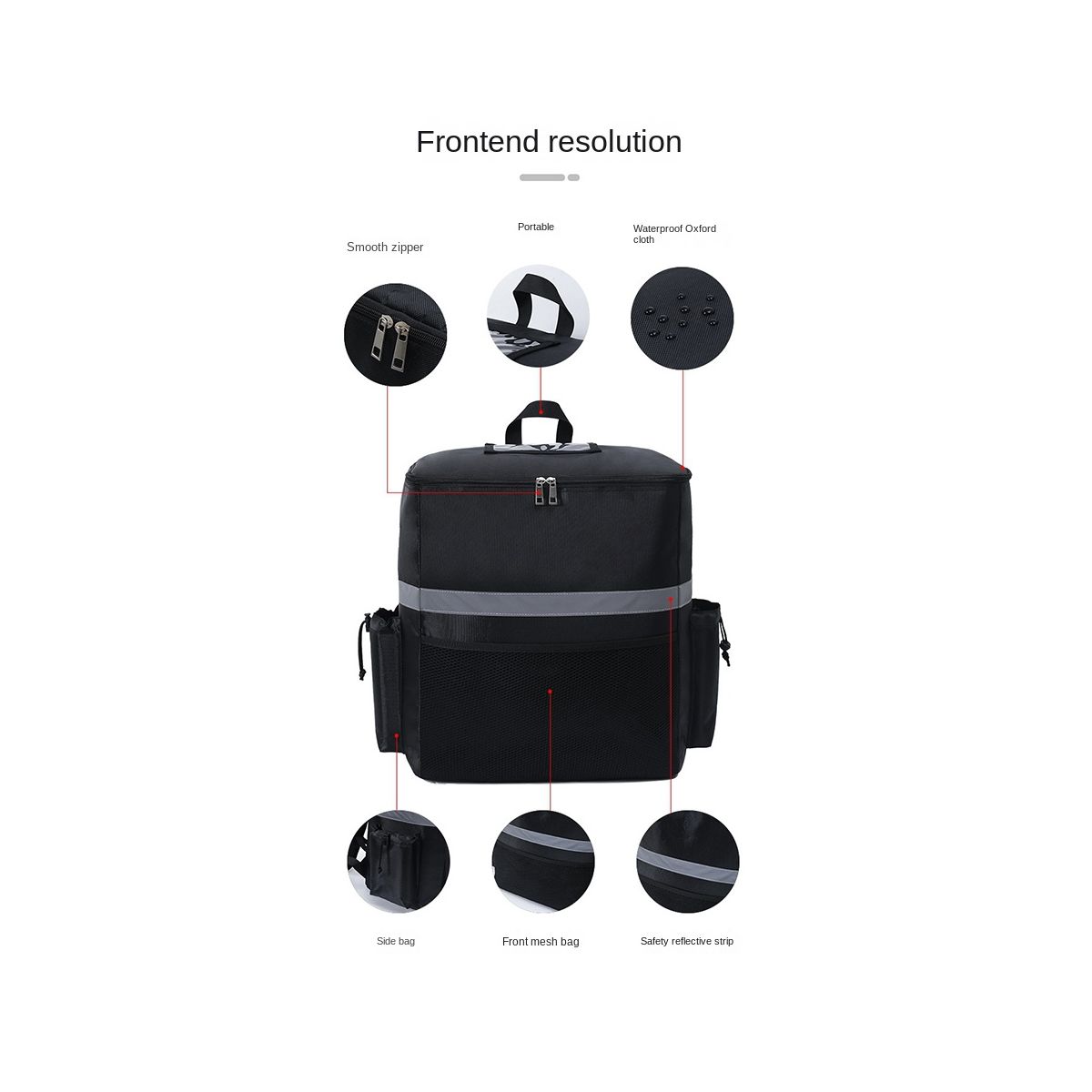 Food Delivery Backpack Pizza Delivery Bag Insulated