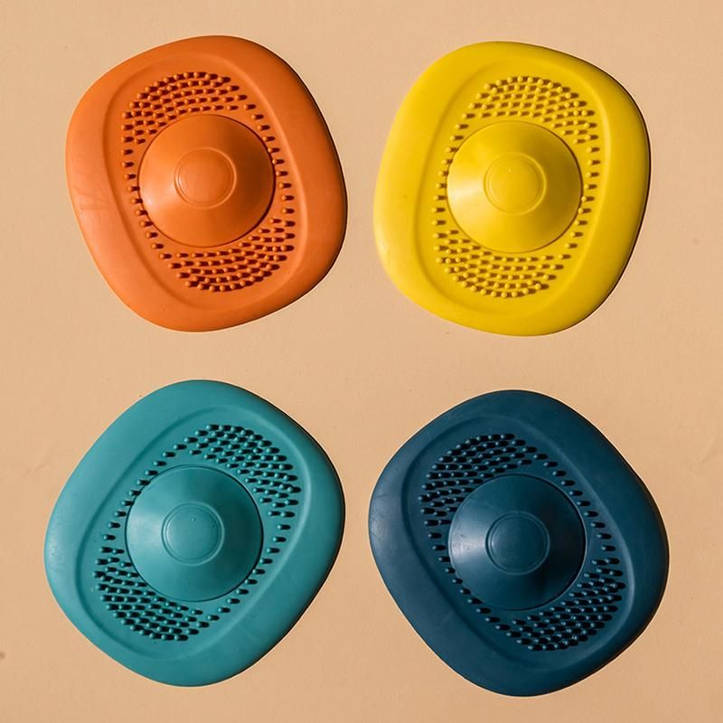 4pcs 10cm Silicone Sink Drain Strainer Bathtub Floor Filter
