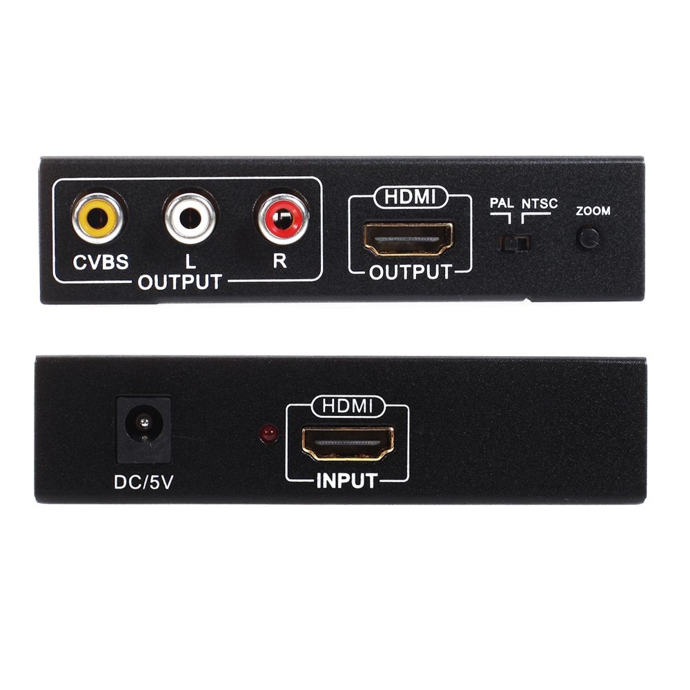 NK-10II HDMI To HDMI/CVBS /AV Scaler Box Video Converter(Black)