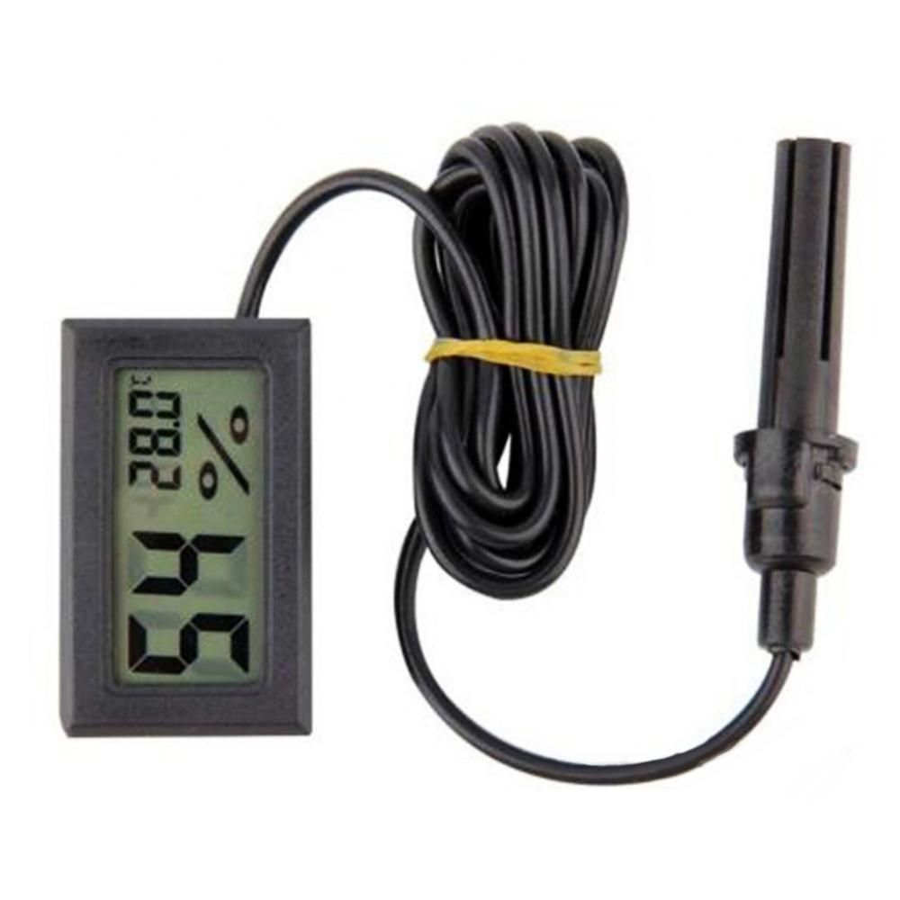 Digital Thermometer Hygrometer With Probe LCD Display Embedded Temperature Humidity Meter For Brooders Hatching Egg