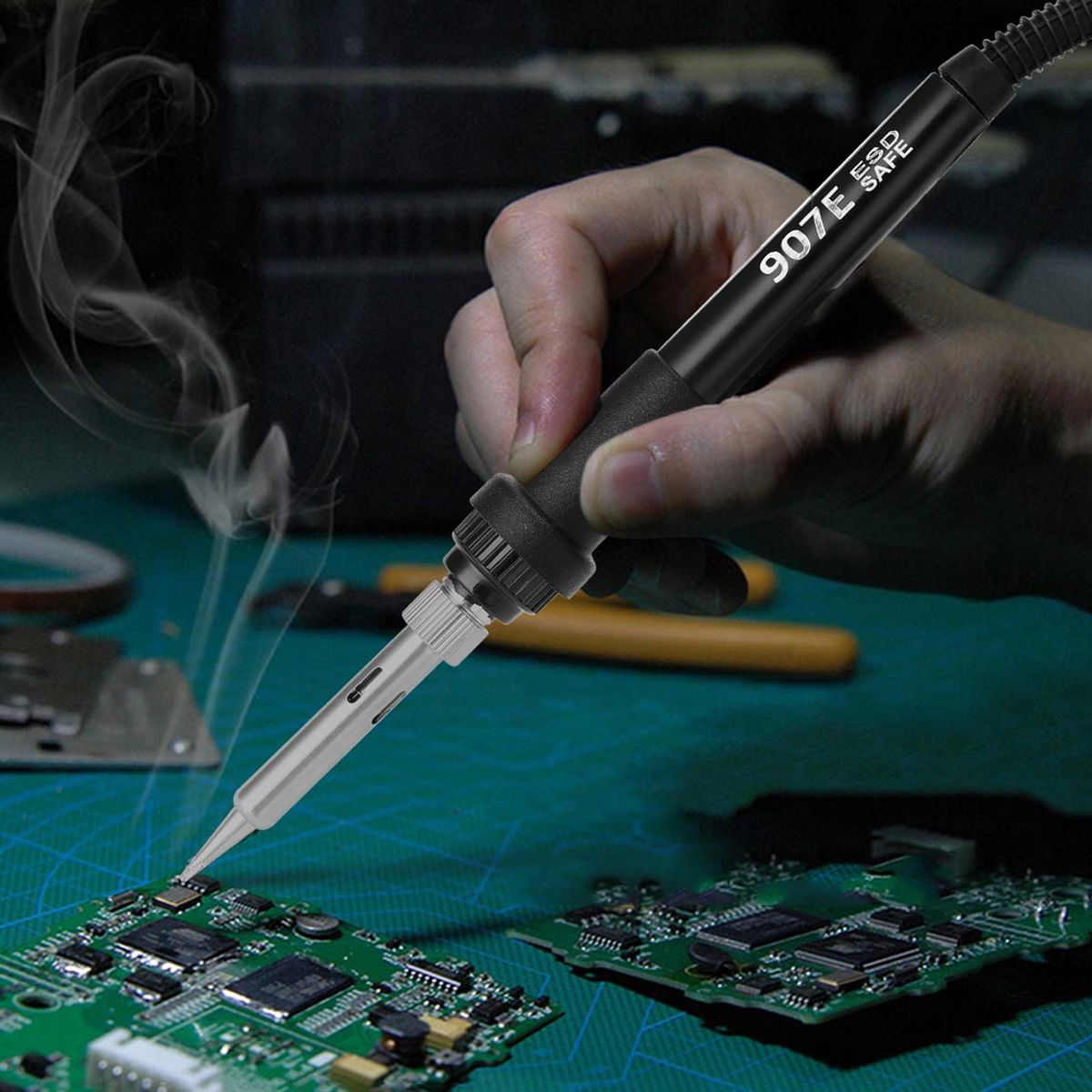 Portable 60W Digital Display Constant Temperature Welding Soldering Iron Handheld Temperature Adjustable Welding Repairing Tools