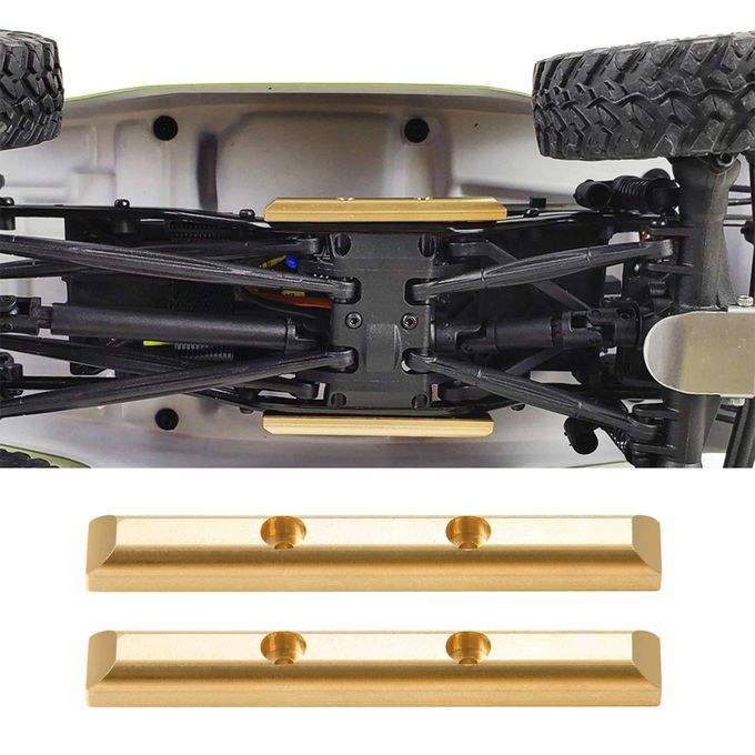 1 Pair RC Brass Shoulder Bars Beam Rock Rails For Axial SCX24 RC Car