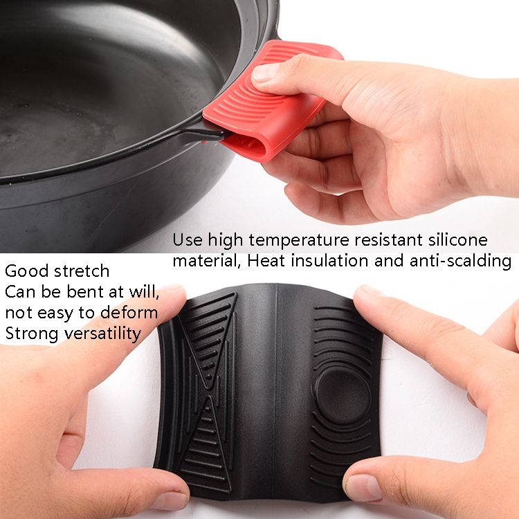 8 PCS / Set Red Silicone Insulation Pad