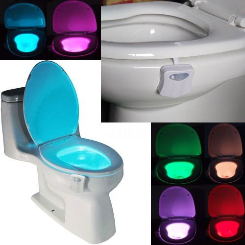 Smart Toilet Bowl Light Seat Sensor Auto Lamp