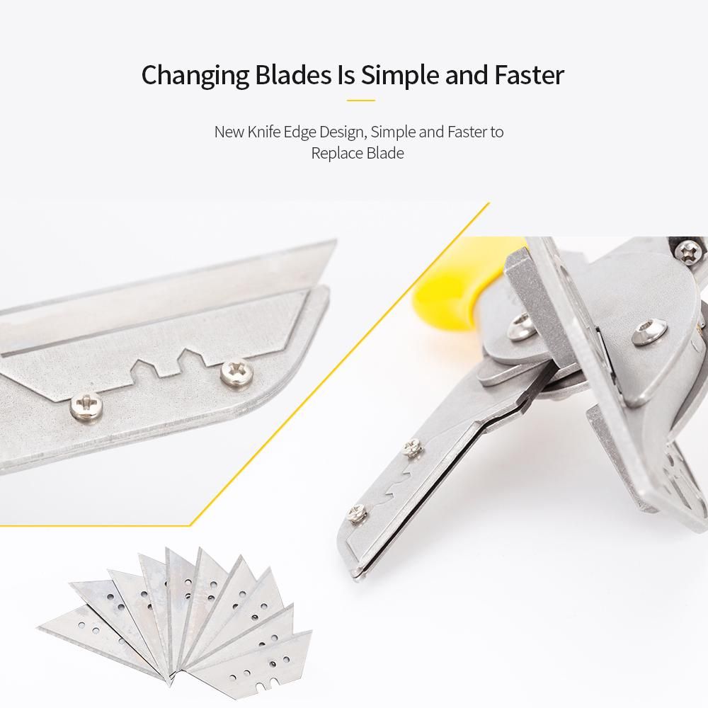 PARON Universal Angle Wire Duct Scissors PVC Trunking Tube Edge Clip 45 Degree to 135 Degree Adjustable Angle Multi Angle Mitre Gasket Shear Wire Duct Cutter Hand Tools Woodworking Cutter