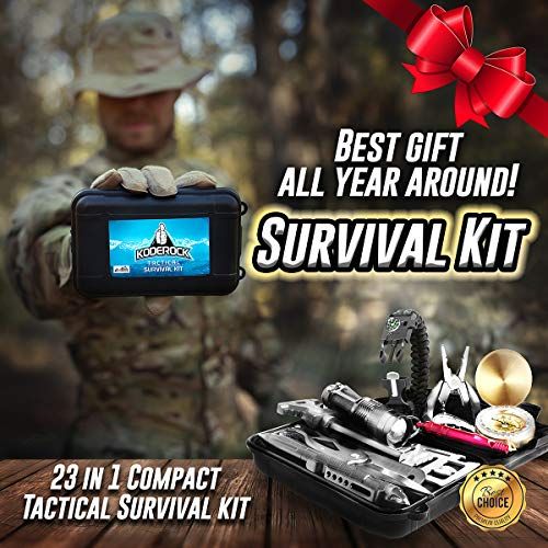 Survival Kit 23 In 1  Outdoor Military Gear Kits For Camping
