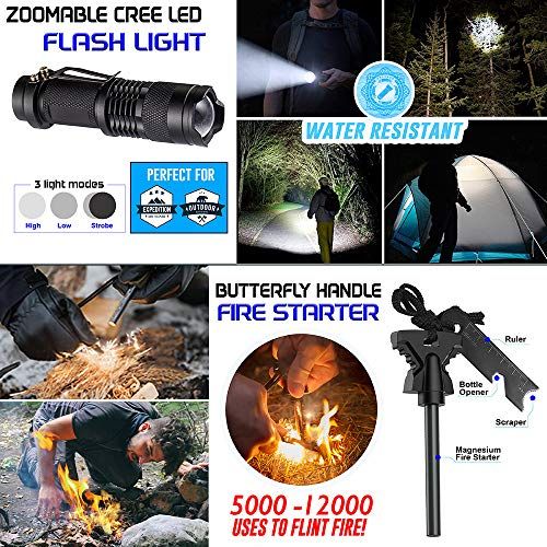 Survival Kit 23 In 1  Outdoor Military Gear Kits For Camping