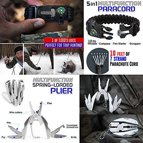 Survival Kit 23 In 1  Outdoor Military Gear Kits For Camping