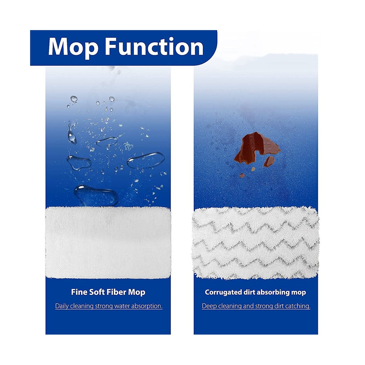 10Pack Mop Pads for PowerFresh Mop 2747A 1252 1543 1632 1652 1132 1530 11326 Vacuum Mop Series